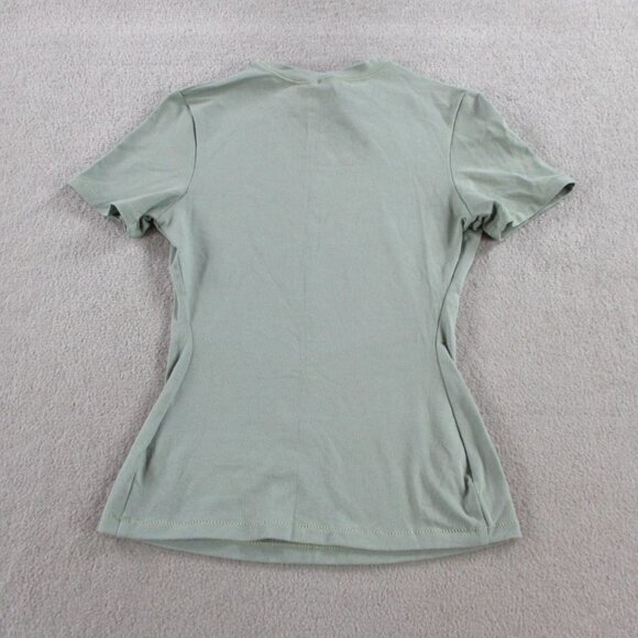 SKIMS Cotton Jersey T Shirt Womens XS Mineral Green Crewneck Tee Casual NWT NEW - Picture 3 of 9